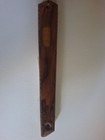 Rustic Hand Made Carved Wood Mezuzah W   Scroll