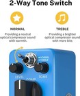     donner Analog Compressor Effects Pedal Ultimate Comp Dual Mode Classical Sound