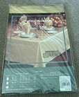 Vtg 1993 Holiday 60    X 84    Shiny Gold Lame Oblong Tablecloth Retro Mcm Nip