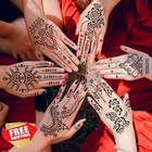 Henna Tattoo Stencils Kit  24 Sheets Indian Arabian Mehndi Stickers