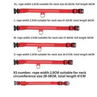 Led Dog Collar Nylon Night Safety Flashing Glow In Dark Pet Harness