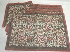Set Of 4 World Market Jacobean Placemats And 2  Matching Napkins