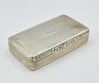 William Iv Sterling Silver Large Snuff Box London 1831