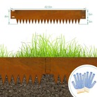 Corten Steel Landscape Edges 8  H X 40  L Metal Garden Edging Lawn Borders 20ft