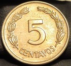 1946 Ecuador 5 Centavos Coin  Great Condition Coin 