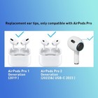 4 Pairs Replacement Ear Tips For Airpods Pro 1st Generation   2nd White 