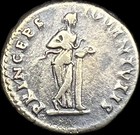 Ancient Roman Silver Coin  Domitian Denarius 70-81 A d  - Rare Coin
