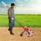 6-nozzles Manual Seeding Machine Metal Precision Hand-push Effort-saving Seeder