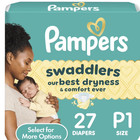 Pampers Swaddlers Size Preemie 27 Count Disposable Diapers Umbilical Cord Notch