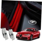 4x Never Fade For Alfa Romeo Door Light Projection Ghost Shadow Welcome Logo