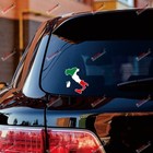 2x Glossy 4   Italian Flag Map Italy Decal Sticker Car Vinyl Italia Style A