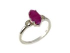 18thc Antique 1   Ruby   Silver Ring  Ancient Celt Talisman Druid Magic Amulet