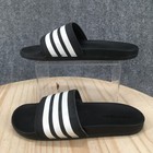 Adidas Sandals Mens 8 Adilette Slides Black Open Toe Comfort Slip On Ap9966