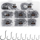 Circle Hooks Fishing Hooks 2x Strong Offset Circle Hooks Saltwater Black High Ca