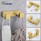 Bathroom Hardware Accessories Set  Brushed Gold 4-piece Bathroom Hardware Set   