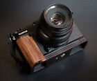 Ebony Walnut Wood Camera L Grip Holder For Fujifilm Fuji Gfx 50r Handmade Handle