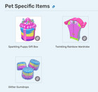 Webkinz Sparkling Puppy Rare Retired Promo Rainbow White Dog Virtual Code Msgd