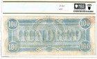 1864  100 Confederate States Of America Note T61 Pf1 Cr493 64 Ppq Pcgs 49734327
