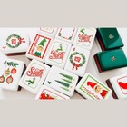 Dear Santa Mahjong Tile Set American Mahjong 160 Tiles Free Storage Bag-