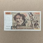          Eug  ne Delacroix 100 Francs Banknote France Currency Paper Money French