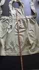Vintage Ladies Apron Green Checked Needlework Handmade Boho  Farm  Cottage