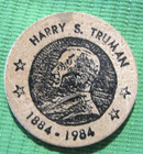 Wooden Nickel  St  Louis  Mo Missouri Numismatic Society 24th Annual 1984  s1278