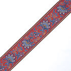 2 1 4 Inch Wide Rustic Bloom Woven Jacquard Braid Ribbon Closeout  10 Yards