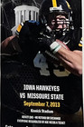 26 Iowa Hawkeyes Football Ticket Stub 2017 Joesy ike   Mark Wiseman 2013