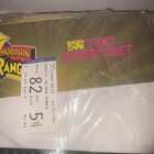 Power Rangers Twin Sheet Set Vintage Rare  1995 Pillowcase Fitted Flat