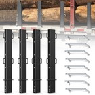 30  Heavy Duty Adjustable C Channel Pipe Stakes 4 Pack For Flatbed Trailer -