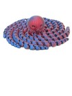 Articulated Flexi Octopus Fidget Toy - Silk Blue red