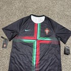 Nike Portugal Soccer Jersey Football Kit 2018 World Cup Black - New