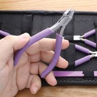The Beadsmith Fashion Color Pliers  Jewelry Making Supply Set Of 8 Purple