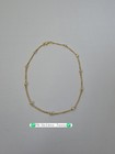 18k Real Gold Station Anklet 10 