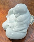 Vintage Blanc De Chine Porcelain Laughing Buddha Statue figurine - 5 1 2  Tall