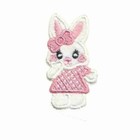 Bunny Patches  4-pack  Easter Embroidered Iron On Patch Appliques