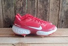 Nike Alpha Huarache Elite 3 Low Baseball Cleats Men s Sz 7 Red White Ck0746-600