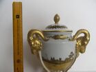 Rare Antique Rosenthal Kpm Germany Cassolette Ram s Head Gilded Vase  10  