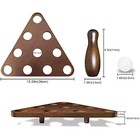 Portable Solid Wood Tabletop Shuffleboard Bowling Curling Game Set