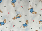 Beatrix Potter Peter Rabbit Frederick Warne Cotton Fabric Vintage 1992
