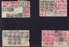 Ecuador 1949-1950 Lot Of 4 Multifranked Covers