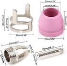 Reboot Sg55 Ag60 Plasma Cutter Torch Consumables Kit Tips 40 50 60 Amp 34 Pieces