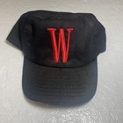 Vintage Winston Cigarettes Snapback Hat  Tobacco  W Logo Black Cap  Made In Usa