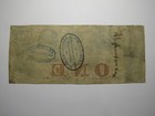  1 1861 Charleston South Carolina Sc Obsolete Currency Bank Note Bill Bank Of Sc