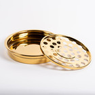 Broadman Church Supplies Remembranceware Communion Tray   Disk  Brass  Holds 40 