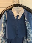 Little Tuxedos  3 Piece Suit  Boys Size 12  Blue