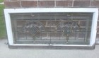 Antique Stained Glass Transom Window Chicago Bungalow Beveled Double Vintage