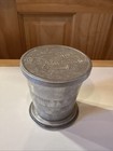 Vintage Collapsible Folding Pocket Travel Size Metal Cup Mountain Canoe Usa