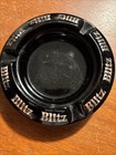 Vintage Black Glass Advertising Marketing Ashtray Blitz Beer