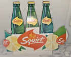 Vintage 1950s Squirt Soda  Cardboard  Advertising Sign Nos Menus